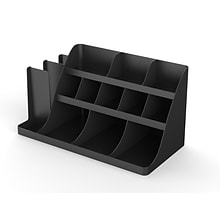 Mind Reader Vanguard Plastic Coffee Organizer, Black (COMORG2-BLK)