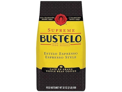 Cafe Bustelo Supreme Espresso Beans Coffee, Dark Roast (01800)