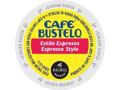 Cafe Bustelo Espresso Coffee Keurig® K-Cup® Pods, Dark Roast, 24/Box (6106)