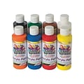 Color Splash Non Washable Acrylic Paints, Assorted, 8 Oz., 8/Pack (PT3127)