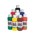 Color Splash Non Washable Acrylic Paints, Assorted, 8 Oz., 8/Pack (PT3127)