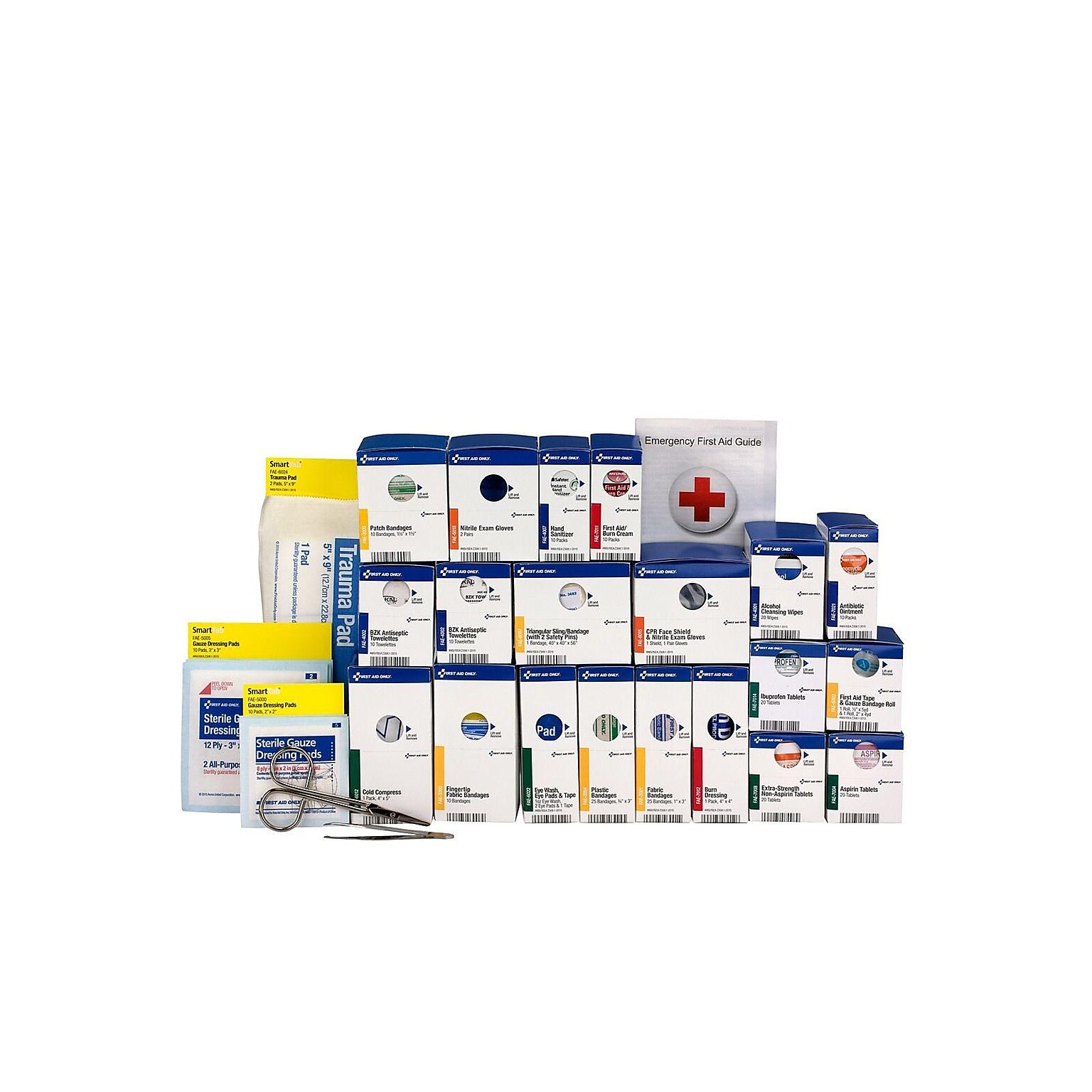 First Aid Only SmartCompliance First Aid Refill Kit, 241 Pieces, 50 People (90613)