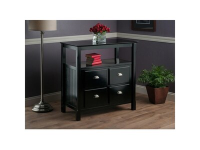 Winsome Timber 36"W Buffet, Black, Each (20236)