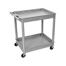 Luxor 2-Shelf Laminate Utility Cart, Gray (TC11-G)