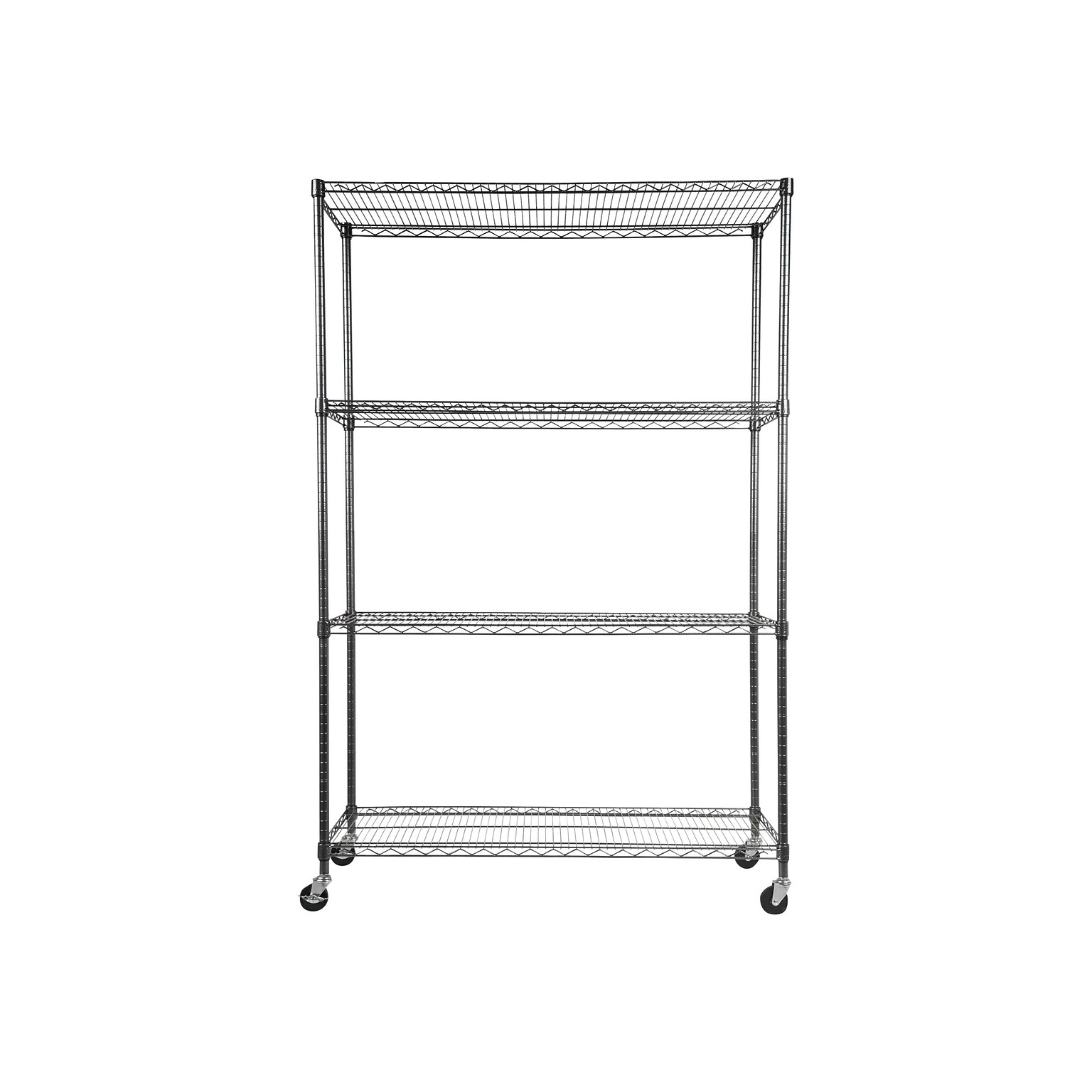 Alera Complete 4-Shelf Metal Unit, 48W, Anthracite Black (ALESW604818BA)