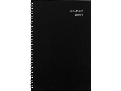 2018-2019 AT-A-GLANCE 11.88H x 7.88W Academic Planner, DayMinder, Black (AY2-00-19)