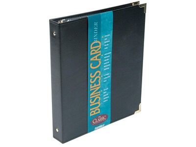 Samsill Classic Holders, Black, 200 Card Capacity (81080)