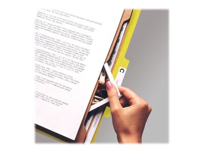 Smead Pressboard Classification Folders with SafeSHIELD Fasteners, 2" Expansion, Letter Size, 2 Dividers, Yellow, 10/Box (14084)