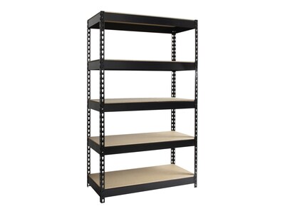 Hirsh 3800 lb. Rivet Series 5-Shelf Metal Unit, 48W, Black (19454)