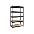 Hirsh 3800 lb. Rivet Series 5-Shelf Metal Unit, 48W, Black (19454)