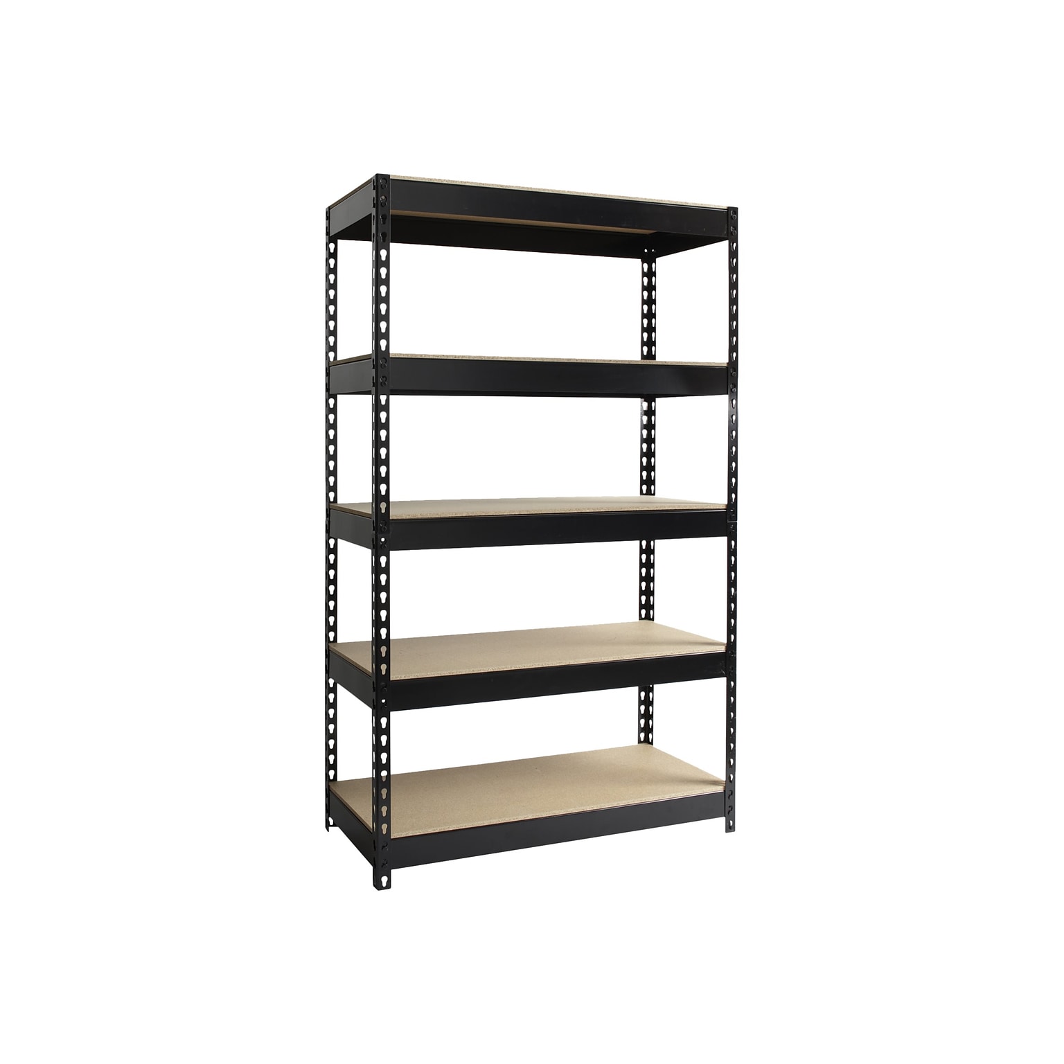 Hirsh 3800 lb. Rivet Series 5-Shelf Metal Unit, 48W, Black (19454)