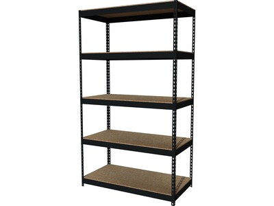 Hirsh 3800 lb. Rivet Series 5-Shelf Metal Unit, 48W, Black (19454)