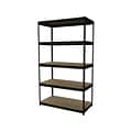 Hirsh 3800 lb. Rivet Series 5-Shelf Metal Unit, 48W, Black (19454)