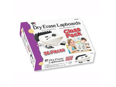 CLN Class Pack Masonite Dry-Erase Whiteboards, 9 x 12, 12/Set (CHL35036)