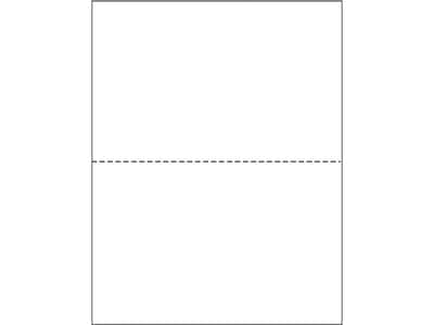 Printworks® Professional 8.5" x 11" Perforated Paper, 24 lbs., 92 Brightness, 2500 Sheets/Carton (04118P)