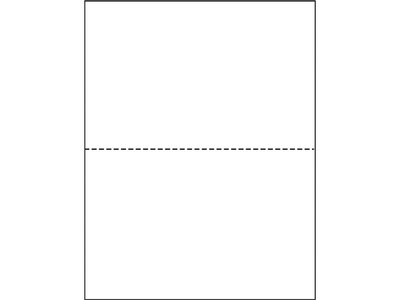 Printworks® Professional 8.5 x 11 Perforated Paper, 24 lbs., 92 Brightness, 2500 Sheets/Carton (04