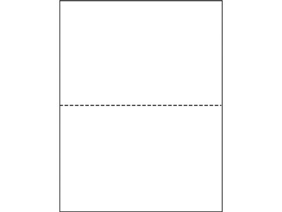 Printworks® Professional 8.5 x 11 Perforated Paper, 24 lbs., 92 Brightness, 2500 Sheets/Carton (04