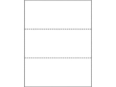 Printworks® Professional 8.5" x 11" Perforated Paper, 24 lbs., 92 Brightness, 2500 Sheets/Carton (04122)