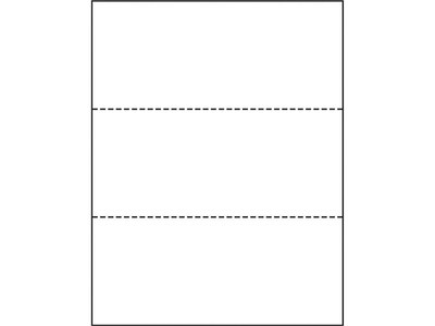 Printworks® Professional 8.5 x 11 Perforated Paper, 24 lbs., 92 Brightness, 2500 Sheets/Carton (04