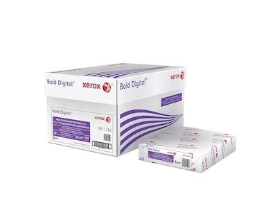 Xerox Bold Digital 8.5W x 11L Color Copy Paper, 32 lbs., 100 Brightness, 500 Sheets/Ream, 8 Reams/