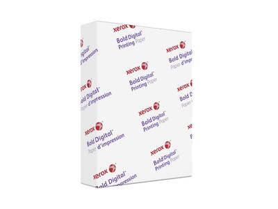 Xerox Bold Digital 8.5"W x 11"L Color Copy Paper, 32 lbs., 100 Brightness, 500 Sheets/Ream, 8 Reams/Carton (3R11764)