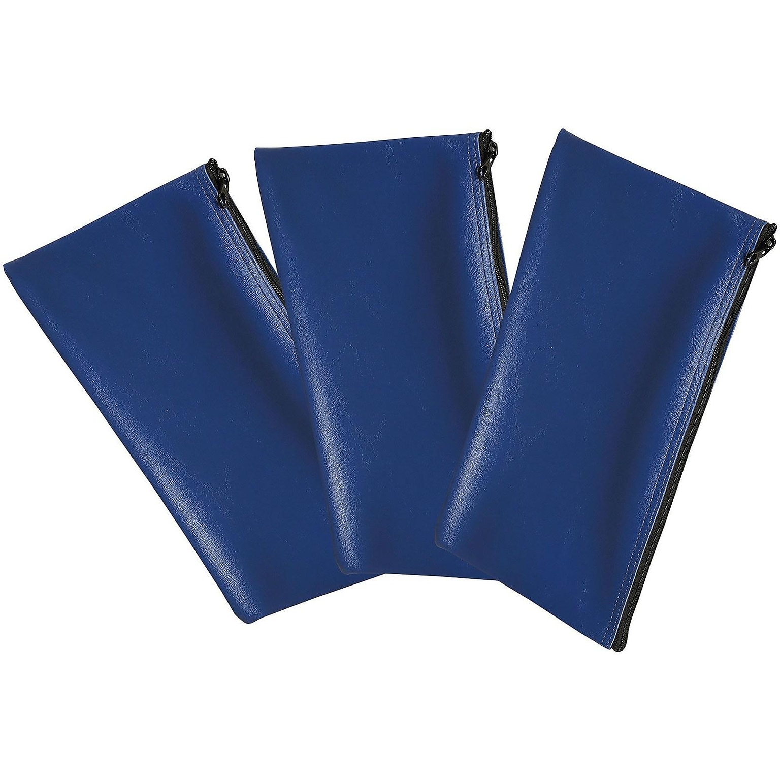 Honeywell Multipurpose Zipper Bag Deposit Bags, Blue, 3/Pack (6503)