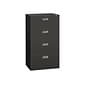 HON Brigade 600 Series 4-Drawer Lateral File Cabinet, Locking, Charcoal, Letter/Legal, 30"W (H674.L.S)