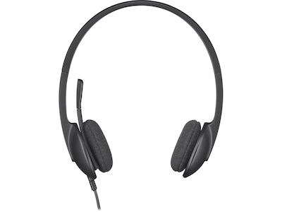 Logitech H340 Computer Headset, Over-the-Head, Black (981-000507)