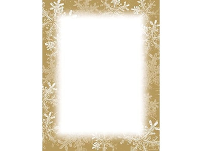 Frosted Holiday Wishes Letterhead, 8.5W x 11L, 250/Pack (2011593)