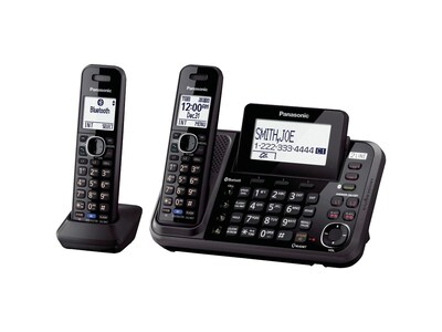Panasonic KX-TG9542B 2-Line Cordless Phone, Black