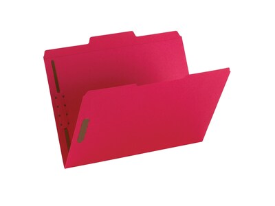 Smead Fastener File Folders, 2 Fasteners, Reinforced 1/3-Cut Tab, Letter Size, Assorted Colors, 50/Box (11975)