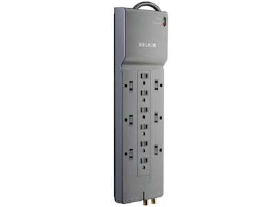 Belkin 12-Outlet Surge Protector, 8' Cord (BE112230-08)