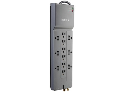 Belkin 12-Outlet Surge Protector, 8 Cord (BE112230-08)