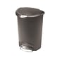 simplehuman Indoor Step Trash Can, Gray Plastic, 13 Gal. (CW1357)