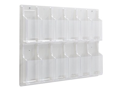 Gould Plastics Reveal Brochure Holder, Clear Plastic (5604CL)