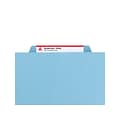 Smead Pressboard Classification Folders with SafeSHIELD Fasteners, 2 Expansion, Letter Size, 2 Divi