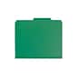 Smead Pressboard Classification Folders with SafeSHIELD Fasteners, 2" Expansion, Letter Size, 2 Dividers, Green, 10/Box (14083)