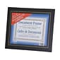 NuDell Plastic Certificate Frames, Leatherette, 2/Pack  (21202)