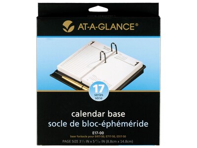 AT-A-GLANCE 7.5"H x 8.75"W Calendar Desk Base, Black (E17-00)