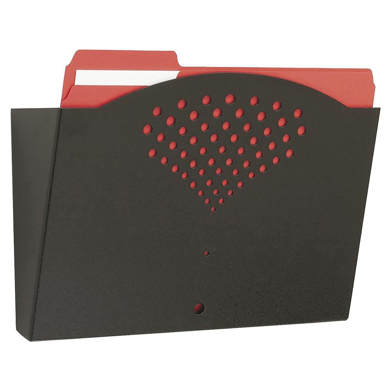 Safco Single-Pocket Steel Wall File, Letter Size, Black (3170BL)