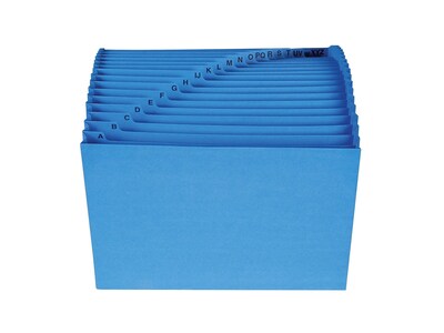 Smead Expanding File, Alphabetic (A-Z), 21 Pockets, Letter Size, Blue (70727)