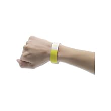 Advantus Sequentially Numbered Crowd Control Wristbands, Yellow, 500/Pack (AVT75512)