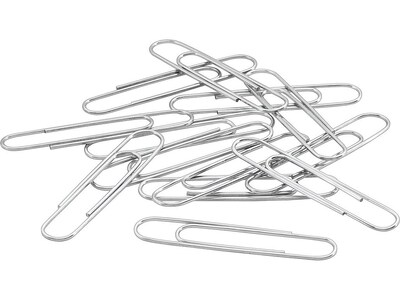 ACCO Recycled Paper Clips, Jumbo, Silver, 100/Box, 10 Boxes/Pack (A7072525)