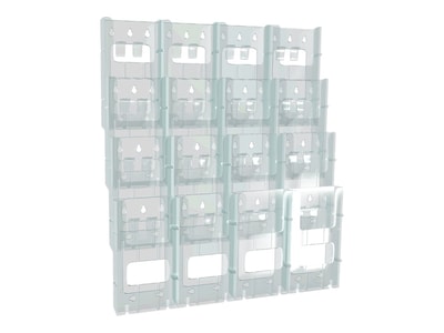 Azar Brochure Holder, Clear Plastic (252324)