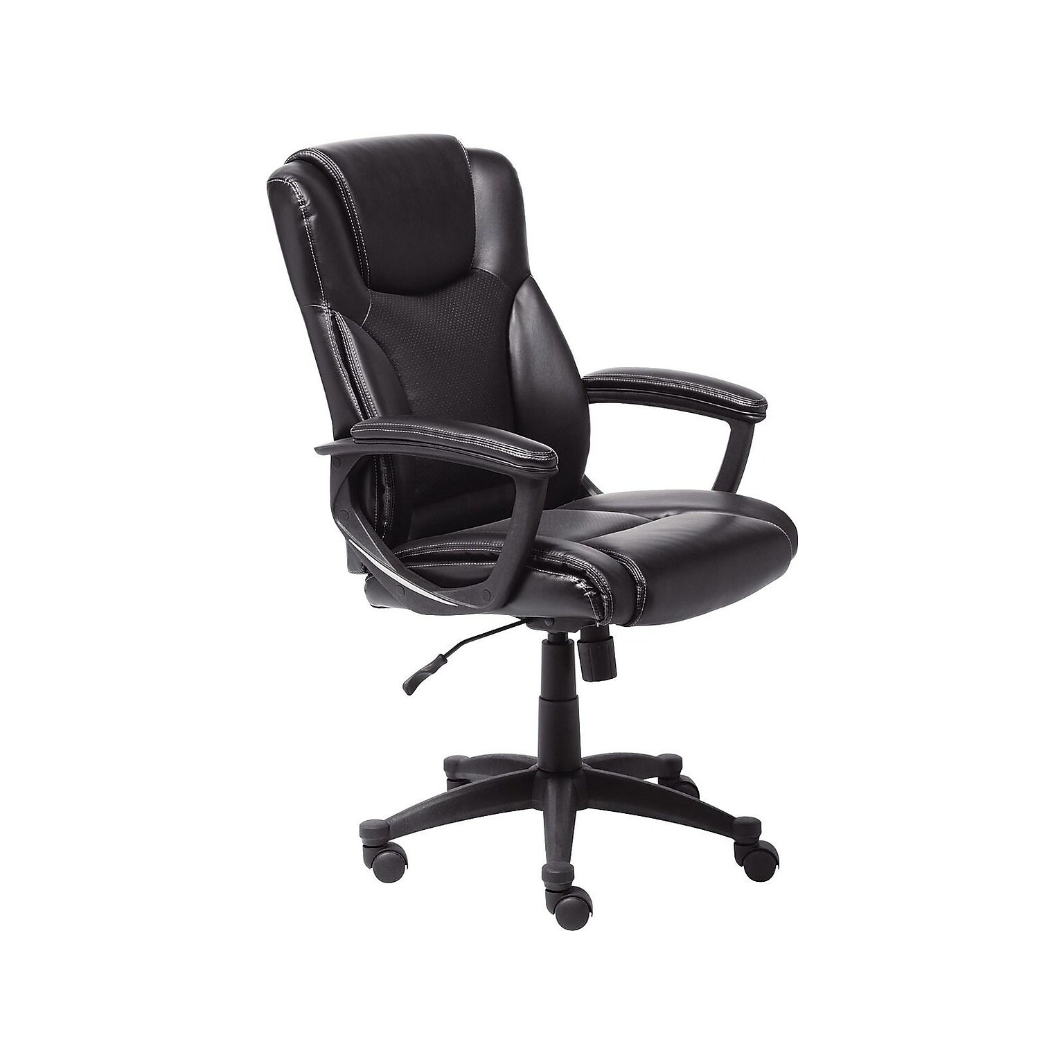 Serta Bonded Leather Executive Chair, Black (CHR200097)