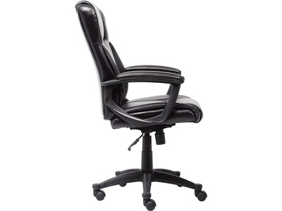Serta Bonded Leather Executive Chair, Black (CHR200097)