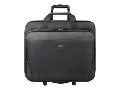 Solo New York Midtown Empire Laptop Rolling Briefcase, Black Polyester (CLS910-4)