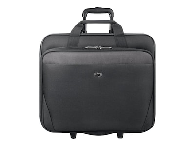 Solo New York Midtown Empire Laptop Rolling Briefcase, Black Polyester (CLS910-4)