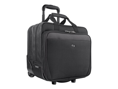 Solo New York Midtown Empire Laptop Rolling Briefcase, Black Polyester (CLS910-4)