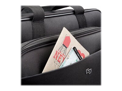 Solo New York Midtown Empire Laptop Rolling Briefcase, Black Polyester (CLS910-4)